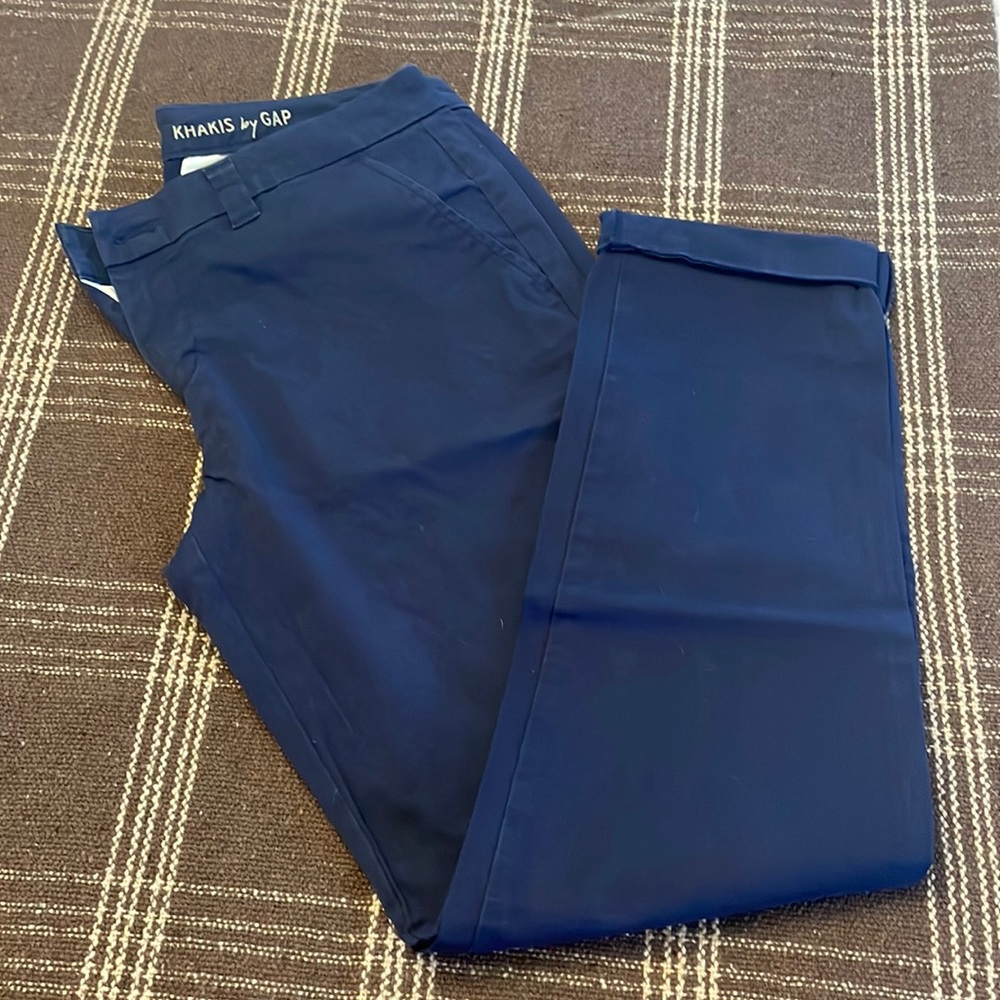Navy broken khakis
